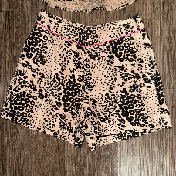 J.Crew Matching Leopard Print Pink Set - Picture 5 of 7